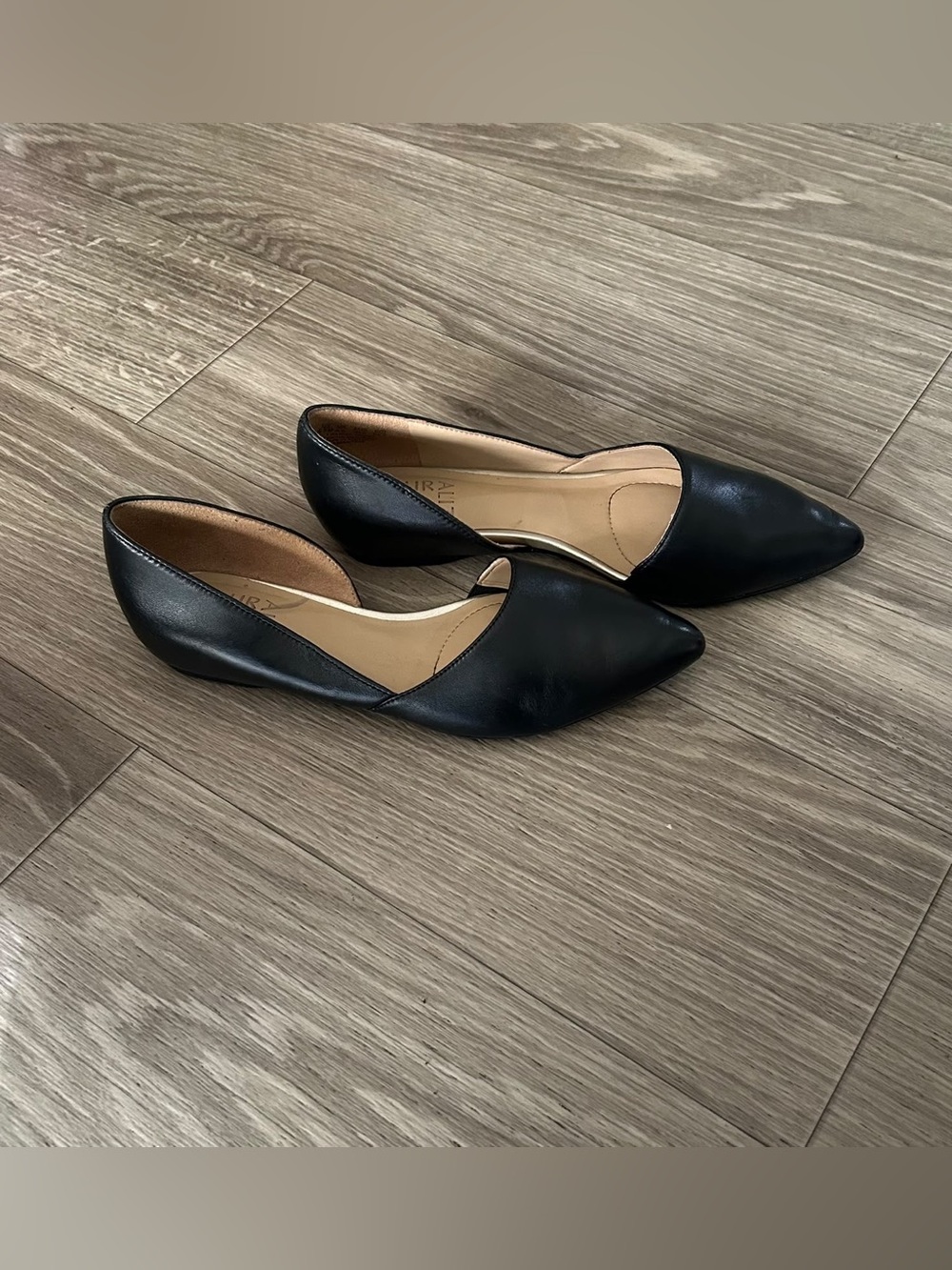 ✨ Excellent Condition Naturalizer Samantha Half d'Orsay Pointed Toe Bal 6.5